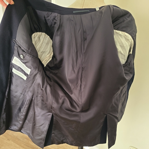 Gieves & Hawkes No.1 Savile Row London blue cashmere blazer jacket sports coat - Picture 10 of 14